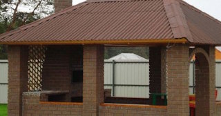 Беседка из кирпича под ключ в Кашире цена от 3269 рублей - Строй-Кшр