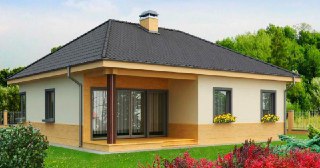 Строительство одноэтажных домов Кашира цена от 24247 руб. м2